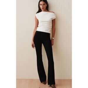Black Boot Cut Pants - Classic Flare Trousers